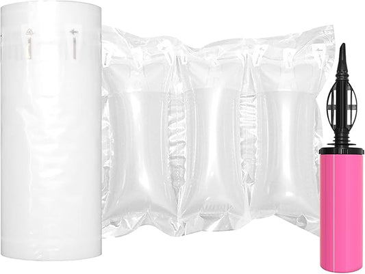 Air Pillows for Shipping with Pump Packaging Air Bags 400 Count Inflatable Shipping Supplies Box Filler Packing Materials Alternative to Packing Peanuts, Purse Stuffers for Shape 3.54" x 7.87"