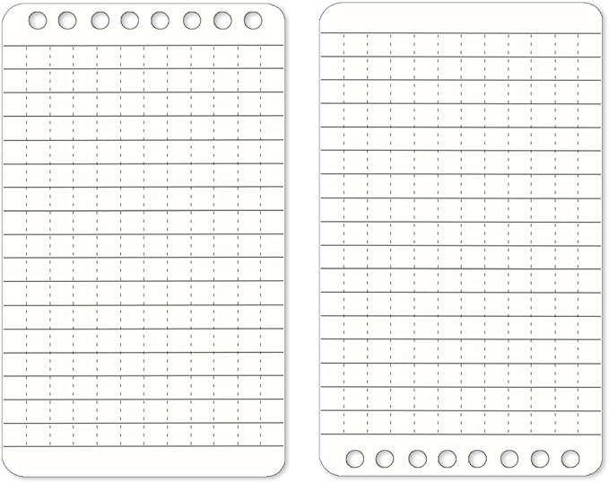 Weatherproof Top Spiral Notepads with Waterproof Paper and Hard Cover, A7 Pocket Steno Pads, 4 Pack 400 Pages Graph Pattern (3" x 5", Orange)