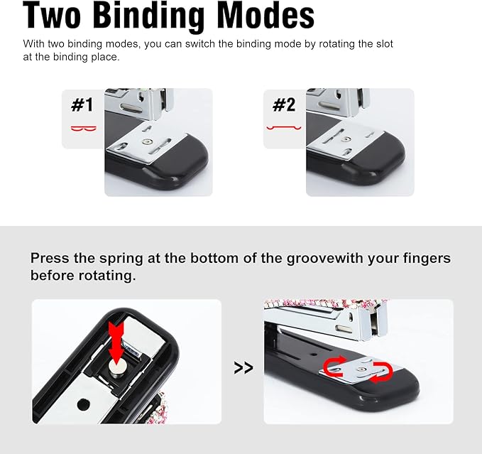 KEYPOWER Diamond Crystal Handmade Bling Dazzling Pink Stapler for Office, School, or Home