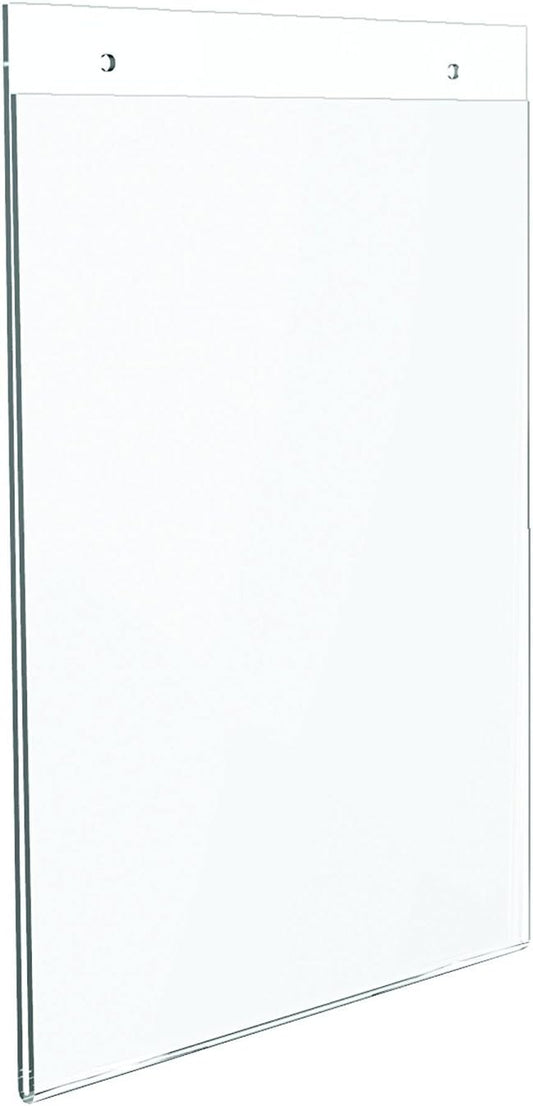 Dazzling Displays 10-Pack Acrylic 8.5 x 11 Wall Mount Sign Holders