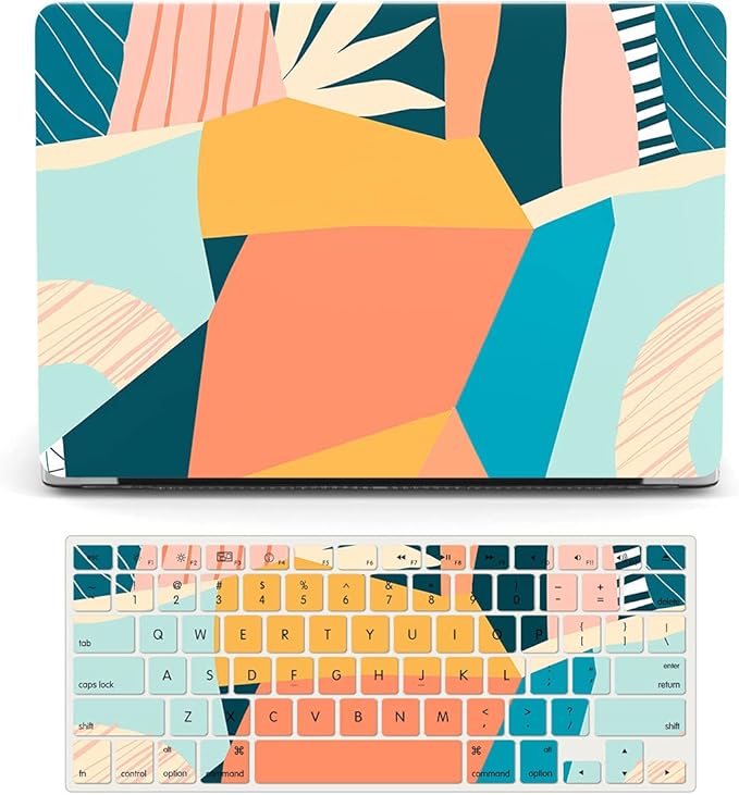 Case Compatible with MacBook Pro 16 inch 2020 2019 Release A2141 with Touch Bar/Touch ID, Plastic Laptop Hard Shell Protective Case & Keyboard Cover Skin - Colored Pattern