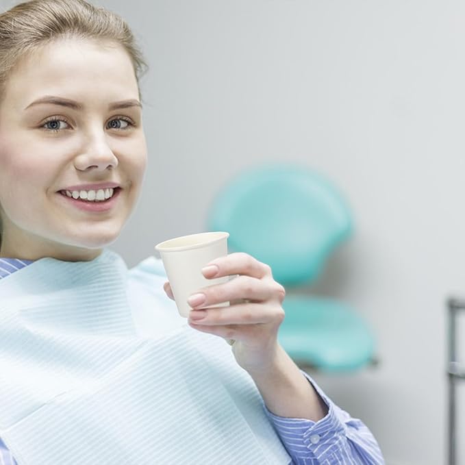 SIUQ 300 Pack 5 oz Paper Cups, White Disposable Paper Cups, Small Bathroom Mouthwash Cups, Hot/Cold Drinking Cup for Bathroom, Home, Party, Office, Picnic, Travel