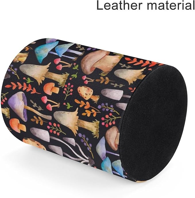 Mushrooms Pen Holder Pencil Organizer Cute Pencil Cup Desk Decor Makeup Brush Holder PU Multifunctional Office Suppliesfor Home Classroom School