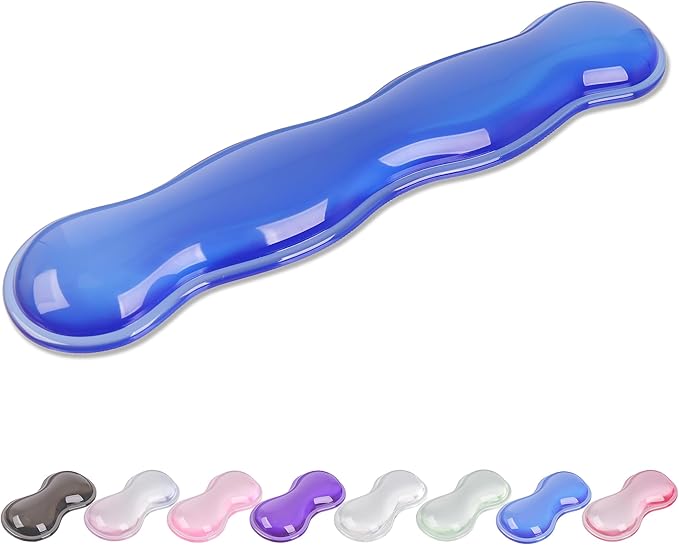 Gel Wrist Rest for Keyboard and Mouse, Wrist Rest for Keyboard, Mouse Wrist Support, Pain Relief, Cool Touch, Non-Skid, Keyboard Wrist pad