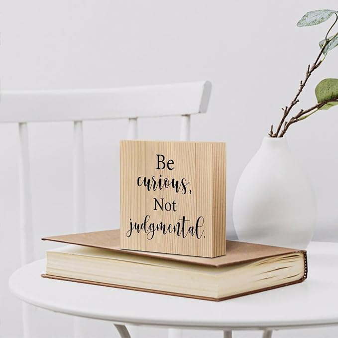 Inspirational TV Show Merchandise Wooden Box Sign Decorative Soccer Coach Gifts Office Desk Decor for Tabletop Bookshelf Tiered Tray Home Farmhouse Bedroom Library Rustic Square Wall Decor Wood Color