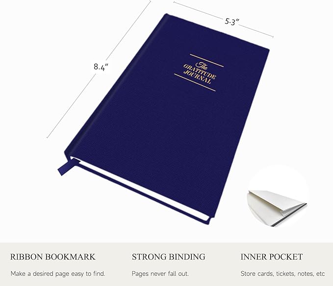 The Gratitude Journal - A Few Minutes a Day for More Happiness, Optimism, Affirmation & Reflection - An Effective Manifestation Guide Journal, Undated Daily Journals for Women & Men