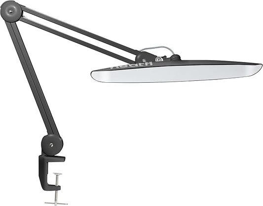 Neatfi XL 2,200 Lumens LED Task Lamp, 24W Super Bright Desk Lamp, 117 Pcs SMD LED, 4 Level Brightness, Dimmable, Task Light for Home, Office, Workbench (Non-CCT, Space Gray)