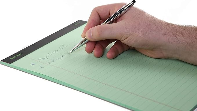 Mintra Office Legal Pads, ((Basic 6pk - (Pastel Version #3), 8.5in x 11in, Wide Ruled)) - Includes 2 Blue Writing Pads, 2 Pink Writing Pads and 2 Green Writing Pads