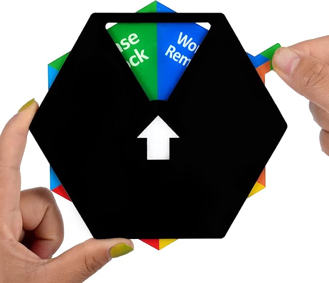 Kichwit Privacy Sign, Do Not Disturb, Please Knock, In a Meeting, Out of Office, Working Remotely, 5 Inches, Black