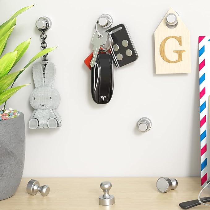 Grtard 8 Pack Magnetic Push Pins, Fridge Magnets for Whiteboard, Whiteboard Magnets Refrigerator Magnets, Small and Strong Push Pin Magnet for Office, School, Locker, and Map Magnet