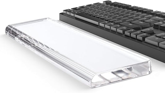 Acrylic Keyboard Wrist Rest，Mechanical Keyboards Ergonomic Palm Rest for Computer Keyboard,Anti-Slip Base,Wrist Pad for Laptop,Suitable for Offices, Homes, Games, Laptops and Computers Easy Typing