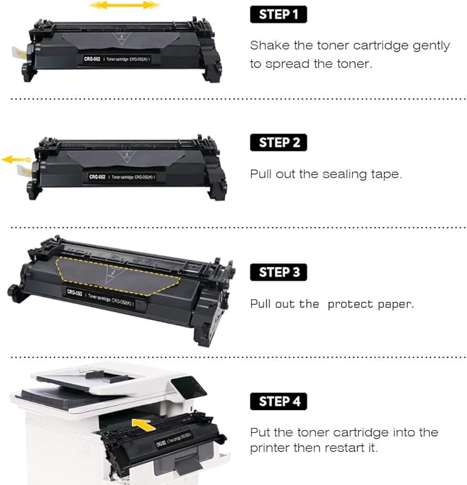 Compatible Toner Cartridge Replacement for Canon 052H 052 (1-Pack), Compatible use with Canon ImageCLASS LBP214dw, LBP215dw, MF424dw, MF429dw, MF426dw Series Printers