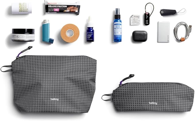 Bellroy Lite Pouch Duo (lightweight pencil case and pouch) - ArcadeGray