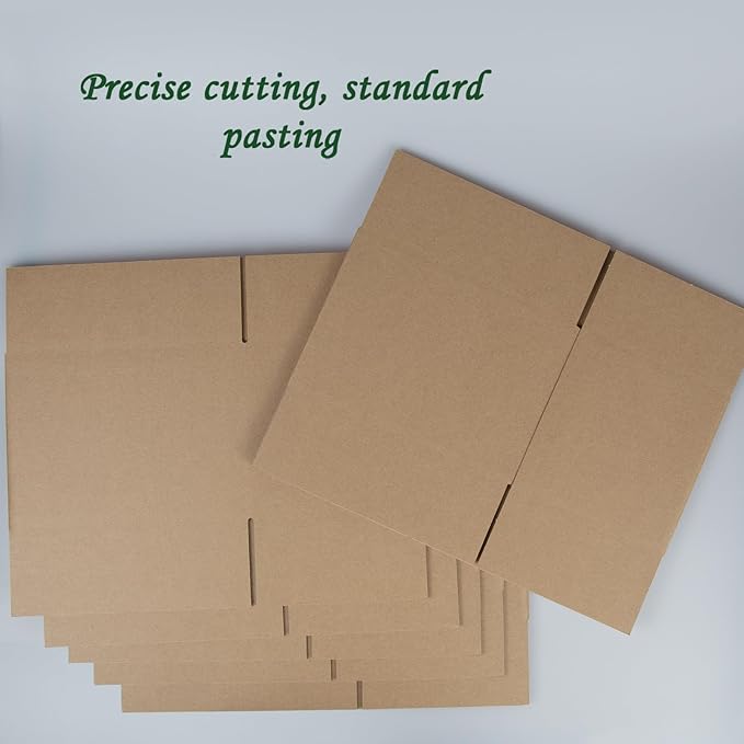 7x5x5 Inches Shipping Boxes Set of 40, Brown Corrugated Cardboard Box Literature Mailer for Packing Small Business