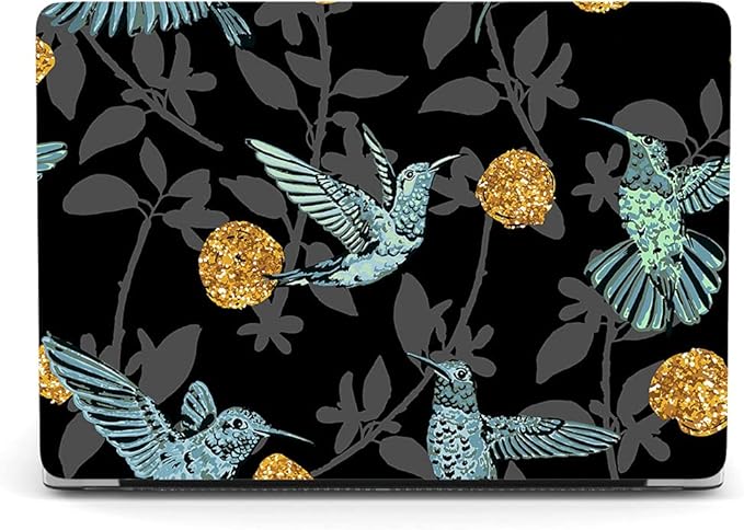 Case Compatible with MacBook Pro 13 Inch 2015 2014 2013 2012 Model A1502 & A1425, Plastic Hard Shell Protective Case with Keyboard Cover for Mac Pro Retina 13 Old Version - Bird