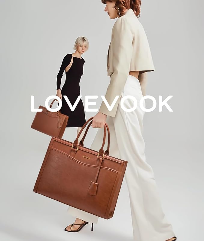 LOVEVOOK Laptop Tote Bag for Women, Office Work Bag Briefcase fit for 15.6 inch Laptop, Large Capacity Teacher Bag Handbag