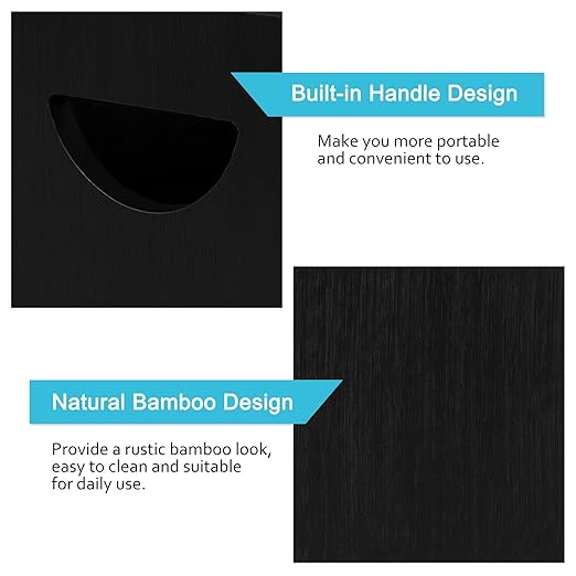 MOOACE Small Trash Can, 2 Gallon Waste Basket with Handles, Bedroom Trash Basket Garbage Can for Bathroom, Living Room, Office