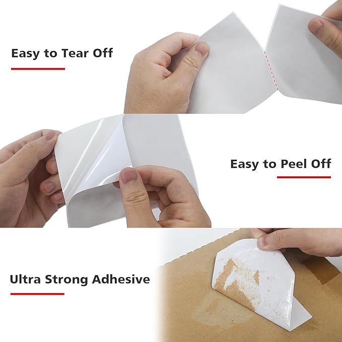 4"x6" Direct Thermal Shipping Labels 600 Lables/2 Roll (300 Pcs per Roll) Compatible with Zebra Rollo Beeprt Printer Permanent Adhesive