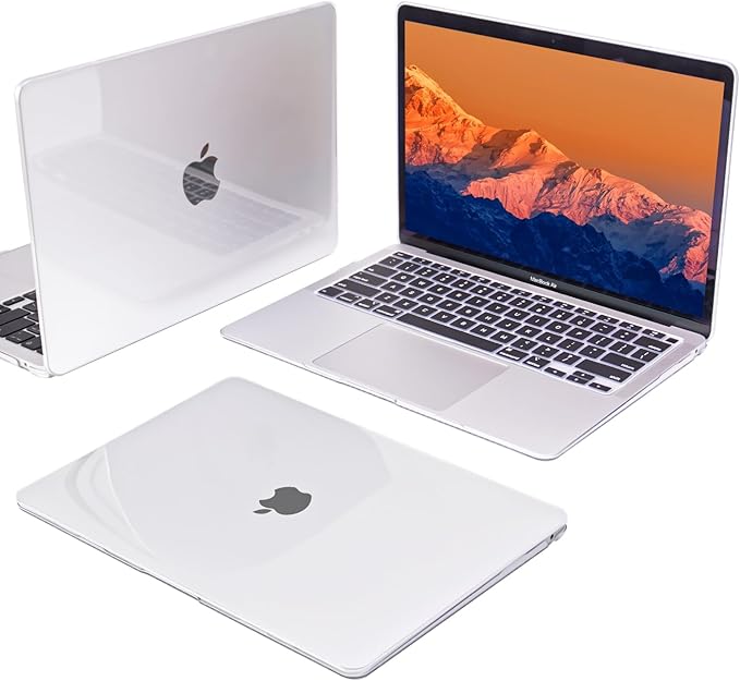 Compatible with MacBook Pro 13 inch Case for Touch Bar 2022-2016 M2 M1 A2338 A2289 A2251 A1706 A1989 A2159 Cover, Plastic Hard Shell Case Keyboard Cover Screen Film Dust Plug, Crystal Clear