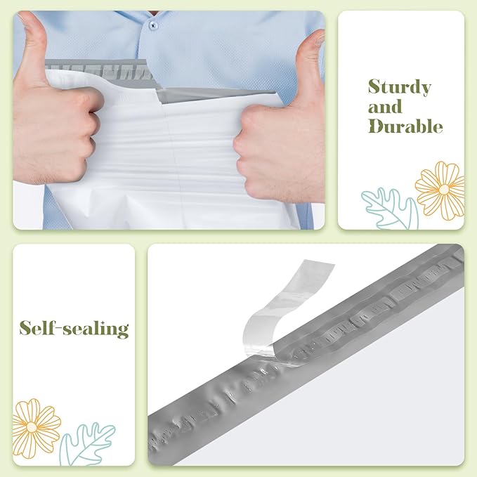 Fuxury Poly Mailers Large 19x24 Inch 100 Pack,Self Adhesive Shipping Bags for Clothing,Heavy Duty Shipping Envelopes Mailers Poly Package Bags for Small Business,Flexible Mailing Bags White