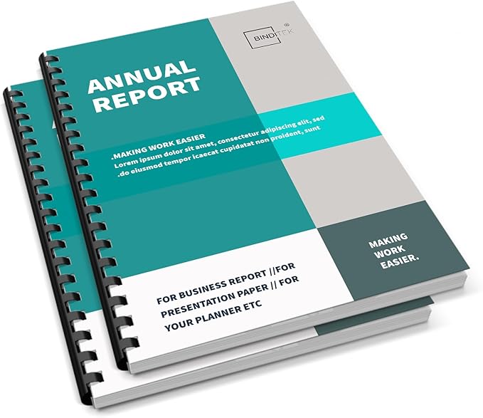 Binditek 12 Pack Plastic Binding Comb Spines, 1-1/2 Inch Diameter, 310 Sheet Capacity, 19 Ring, for Letter Size, Black, for Students and Coworkers