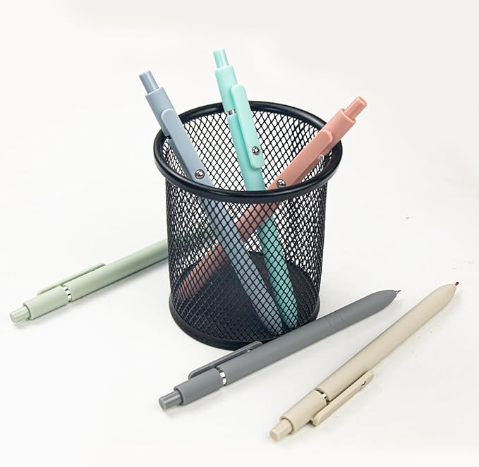 ELANE 6 Pcs Colorful Gel Pens,0.5mm Fine Point Quick Dry Black Ink Pen for Journaling Note Taking Writing, High-End Series Pens for Gifts for Doctor Nurse Teacher Students (Morandi-6PCS)