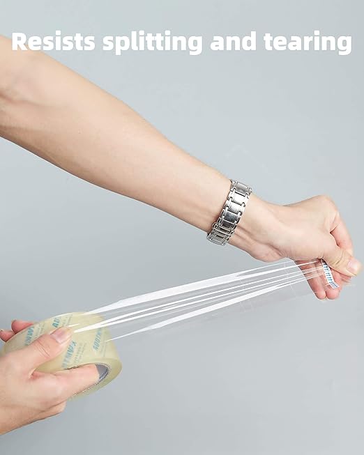 Packing Tape Refills, Clear, Packaging Tape Heavy Duty Designed for Moving, Shipping and Packing, Mailing,1.88" x 60 yds, 2 Rolls