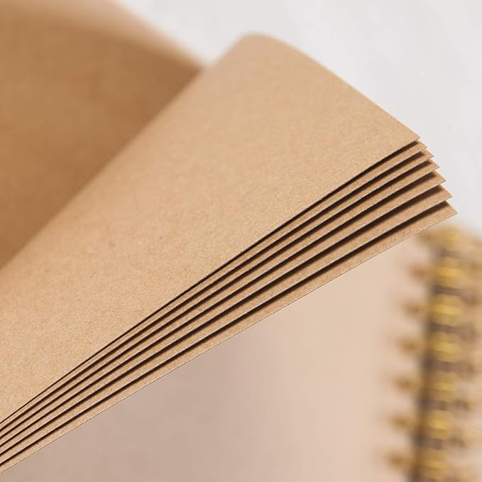 12 x 12 Inch Large DIY Scrapbook Photo Album with Window Design Cover 80 Pages Craft Paper Memory Book for Weeding Anniversary Travel and Baby (Brown)