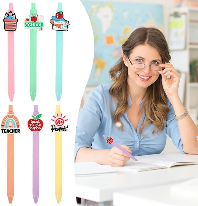 Teacher Pens,Teacher Gifts for Appreciation Thank You,Classroom Rewards Pens for Schools,Cute Funny Gel Ink Pen Gift for Daughter Son Grandaughter Grandson Study Supplies