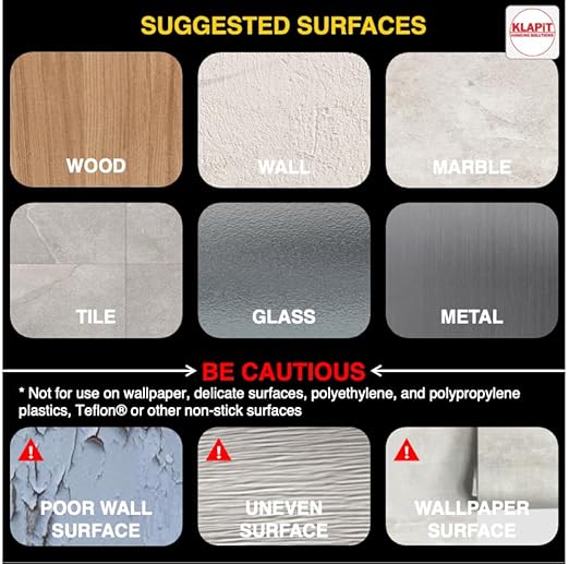 KLAPiT Super Tape - Clear Double Sided Heavy Duty Enhanced Nano Technology Holds 50 lb 1.27lb per Inch Multipurpose, Home Office Decor, Kitchen Bathroom Utility, Carpet & Furniture Fixing