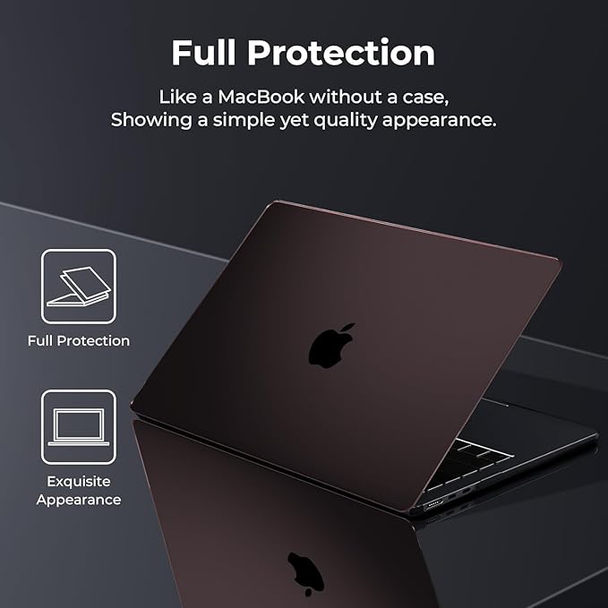 KEROM Clear Black Case for MacBook Pro 14 inch 2025-2021 M5 M4 M3 M2 M1 Pro/Max Chip A3434 A3112 A3185 A3401 A2918 A2992 A2779 A2442, Slim Plastic Hard Shell Case & Keyboard Cover, Crystal Black Clear