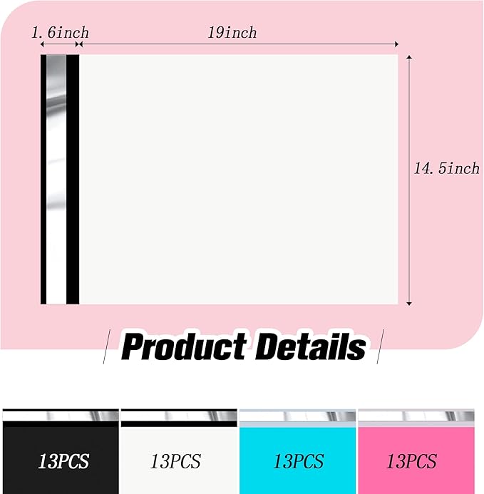 JinRuiKJ Thank You Poly Mailer - 14.5x19 Poly Mailers Variety Pack of 50, 13 Pcs Each Color, Strong Adhesive Shipping Bags for Clothing, Durable Thick Mailer Bags with Self Seal - Mixed Color