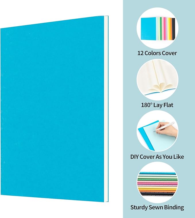 120 Pack Colorful Lined Notebooks for writing, Journals Bulk, A5 Composition Books, 8.3x5.5 Inch, 60 Pages, 30 Sheets Sketchbooks for Office School Travel Supplies (Lined-120 pack, 12 Colors)