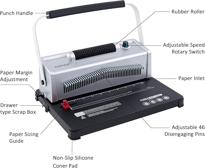 TIANSE Spiral Binding Machine