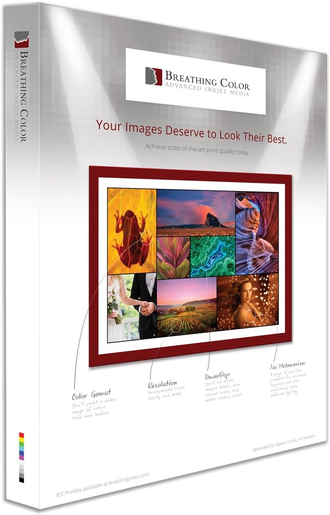 Optica One is a Luxurious 300 gsm Smooth Matte Fine Art Inkjet Paper Offered in size 17"x22”, 25 Sheets; Its Bright White Color is Ideal for Black and White and Color Prints. 100% Archival Certified