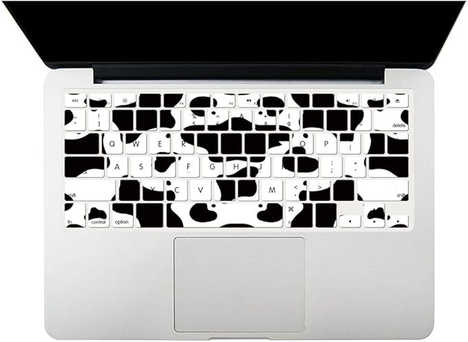 Case Compatible with MacBook Pro 13 Inch 2015 2014 2013 2012 Model A1502 & A1425, Plastic Hard Shell Protective Case with Keyboard Cover for Mac Pro Retina 13 Old Version - Milk Cow