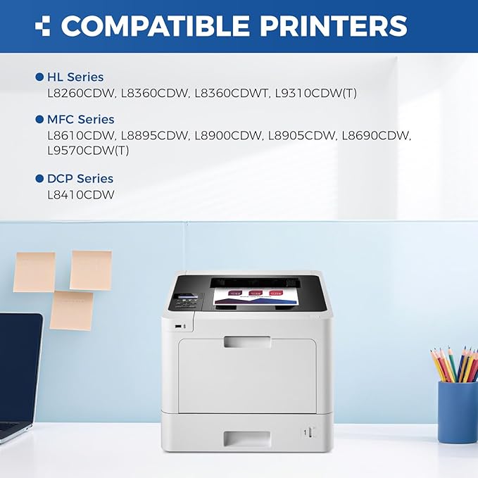 DR431CL Drum Unit High Yield Replacement for Brother DR-431CL Imaging Drum for MFC-L8900CDW MFC-L8690CDW HL-L8360CDW HL-L8260CDW MFC-L8610CDW MFC-L8905CDW MFC-L9570CDW HL-L8360CDWT Printer All-in-One