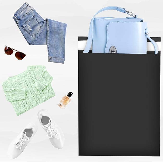 Poly Mailers 14.5x19, Large Poly Mailers 100 Pack, Shipping Mailers with Self Seal Adhesive, Waterproof and Tear-Proof Mailers Poly Bags for Small Business (Black）