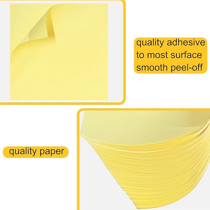 48 Pack 2400 Sheets Sticky Notes 3x3 Inches Bulk Colored Posted Notes Yellow Notes Stickies Note Pads for Office, School, and Home Supplies, 50 Sheets/pad