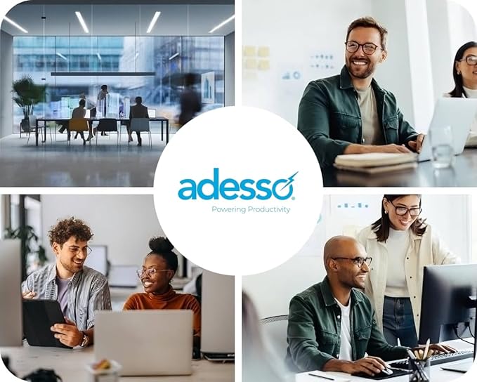 Adesso 4K HDR Ultra HD USB Webcam CyberTrack 6S Camera for PC Laptop Adjustable Angle Field of View Built-in Noise Cancellation Microphone