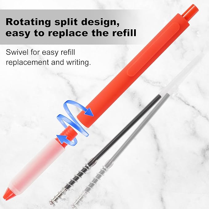 Pens Bulk, 30 Pcs Retractable Ballpoint Pens Medium Point (1.0mm) Rollerball Pens for Smooth Writing Women Men Gifts, (10Black&10Blue&10Red Ink) for Journaling School and Office Supplies Use