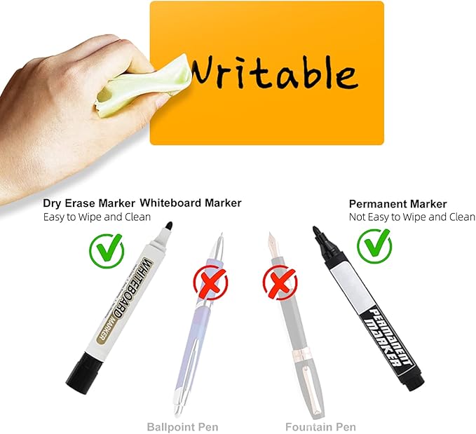 Rectangle Labels Sticker 3×5 Inch Vinyl Floor Stickers Color Coding Name Tags Roll Removable 200 PCS, Orange