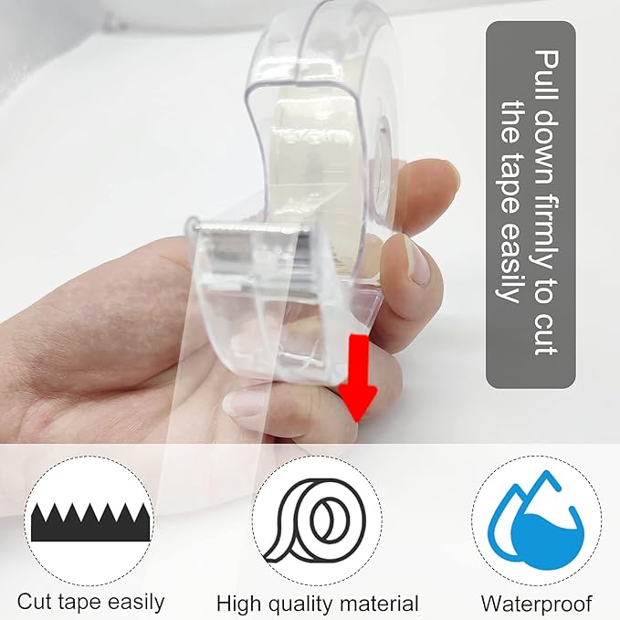 OWLKELA Clear Tapes and Refillable Dispensers 16 Pack, 0.7" x 28 yds per roll, Transparent Tape Refills, Office Tape with Dispenser for Home, School