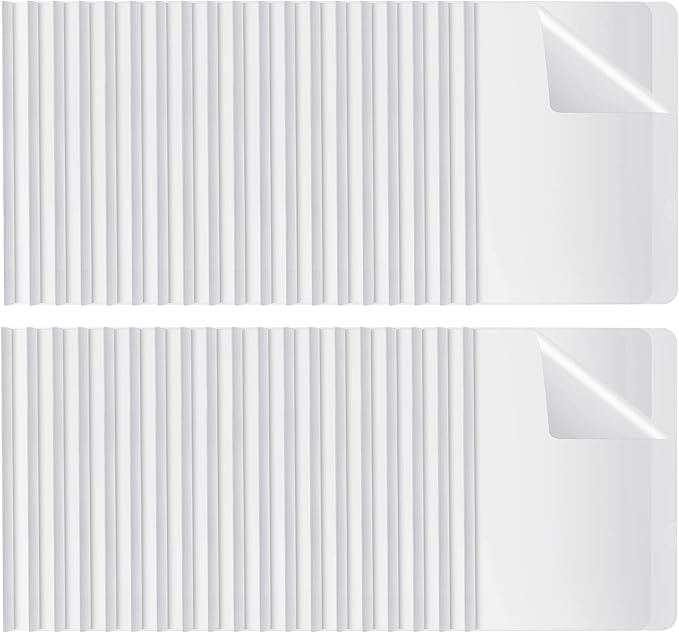 BBTO 100 Pcs Clear Report Covers with Sliding Bar for A4 Paper Resume Covers Presentation Folders File Document Binder for School Business, Letter Size 12 x 8.7 Inches(White)