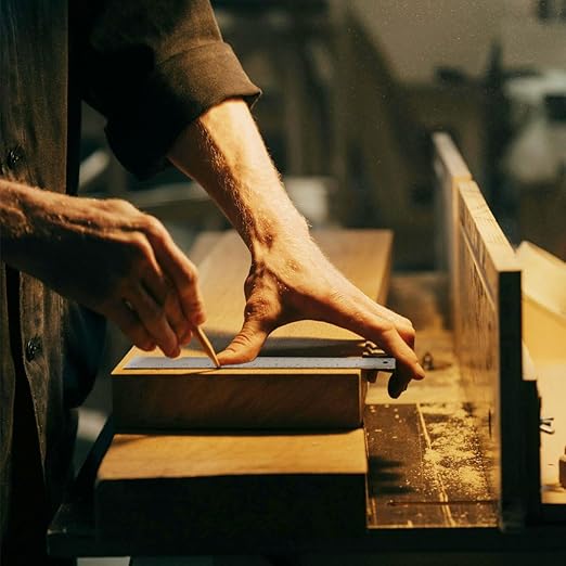 6-Inch Stainless Steel Metal Ruler with Non-Slip Cork Backing - 3 Pack