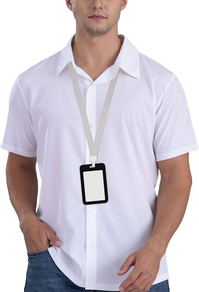 Custom Id Badge Holder Customizable Personalized Id Card with Photo Logo for Employee Work Office Staff Name Tag