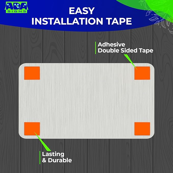 ADASigns Conference Room Sign 7" W x 4" H Durable Brushed Aluminum with Grade 2 Braille - Easy Installation with Double Sided Tape - ADA Compliant conference sign for Office, Universities & Businesses