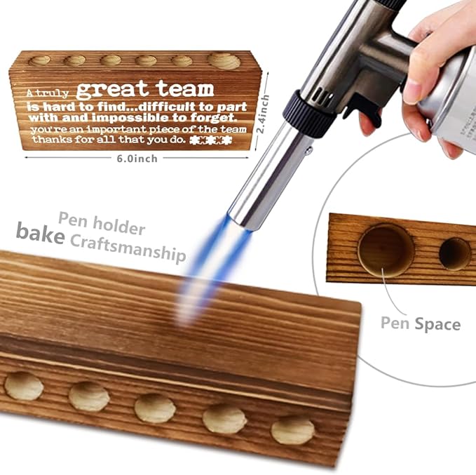 FOKCBOCM Inspirational Office Decor - Team Appreciation Gifts, Going Away & Retirement Gifts for Coworkers - Farmhouse Organizer Pen Holder