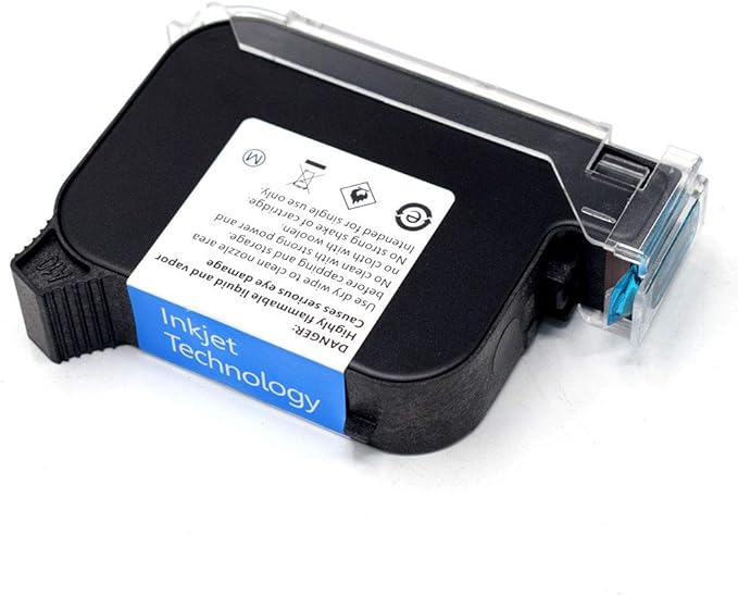 TOAUTO Original Portable Ink Cartridge Quick-Dry Replacement 42ml Ink Cartridge for Handheld Inkjet Printer Coding Machine（Black）