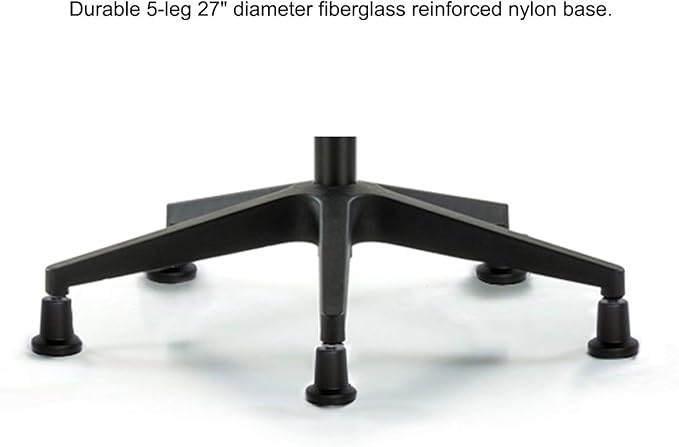 Perch Mesh Office Chair, Ergonomic Black Computer Desk Chair Arm Rest with Head Rest, 360° Swivel & Adjustable Height Suitable for Heavy People Comfortable Back Lumbar Support